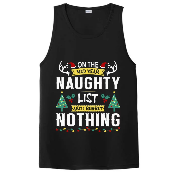 Funny MidYear Christmas In July Beach Summer Christmas Performance Tank