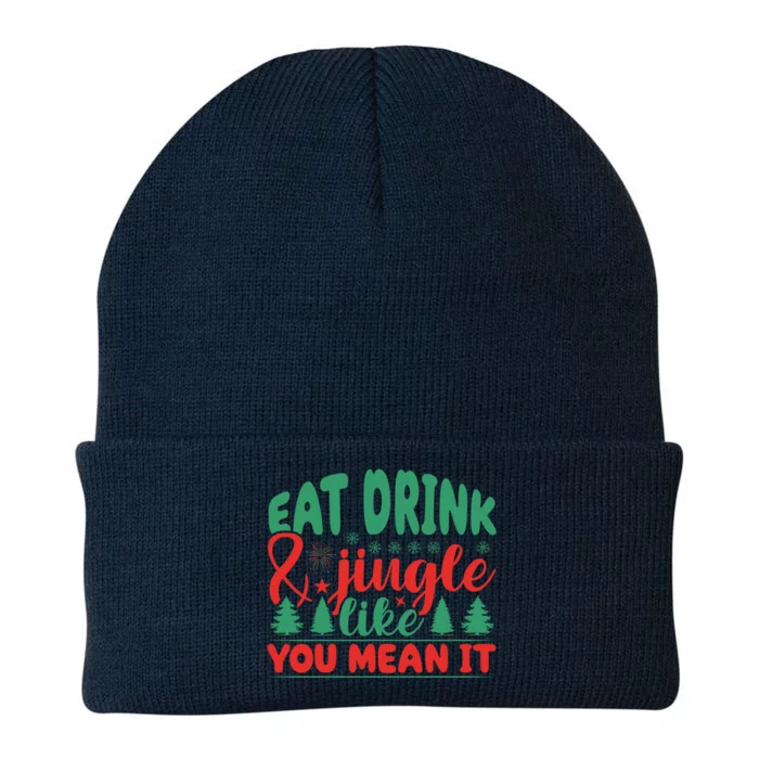 Family Matching Christmas Eat Jingle Like You Mean It Gift Knit Cap Winter Beanie