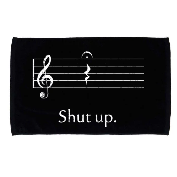 Funny Music Cute Gift Shut Up Quarter Rest And Fermata Microfiber Hand Towel