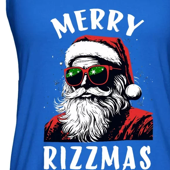 Funny Merry Christmas Rizz Santa Claus Charisma Cool Ladies Essential Flowy Tank