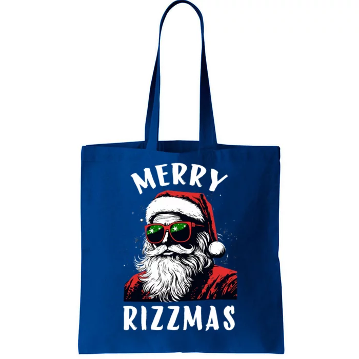 Funny Merry Christmas Rizz Santa Claus Charisma Cool Tote Bag