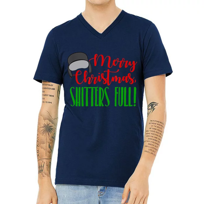 Funny Merry Christmas Quote Shitters Full Ts Mens V-Neck T-Shirt