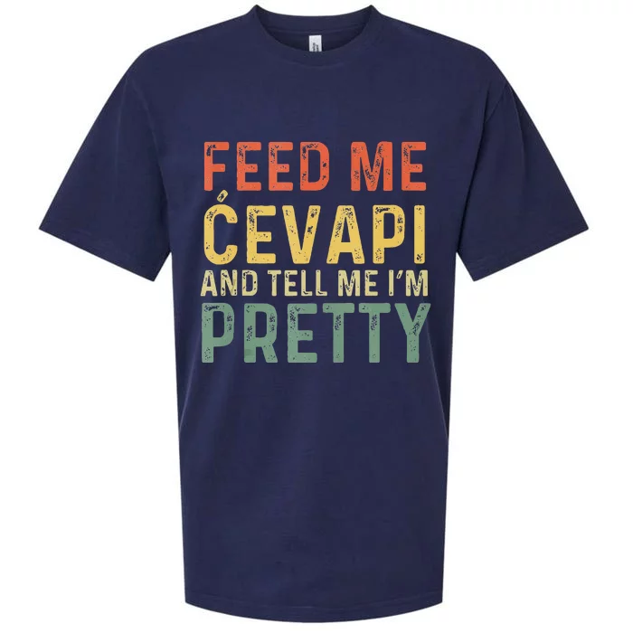 Feed Me Cevapi Funny Balkan Food Sueded Cloud Jersey T-Shirt