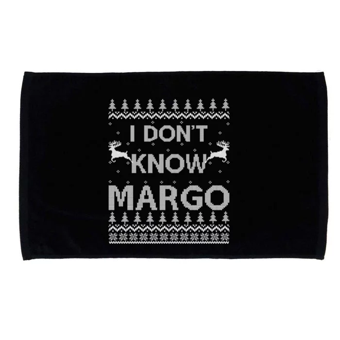 Funny Matching Couple I DonT Know Margo Ugly Christmas Microfiber Hand Towel