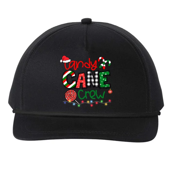 Funny Merry Christmas Candy Cane Crew Matching Family Xmas Gift Snapback Five-Panel Rope Hat