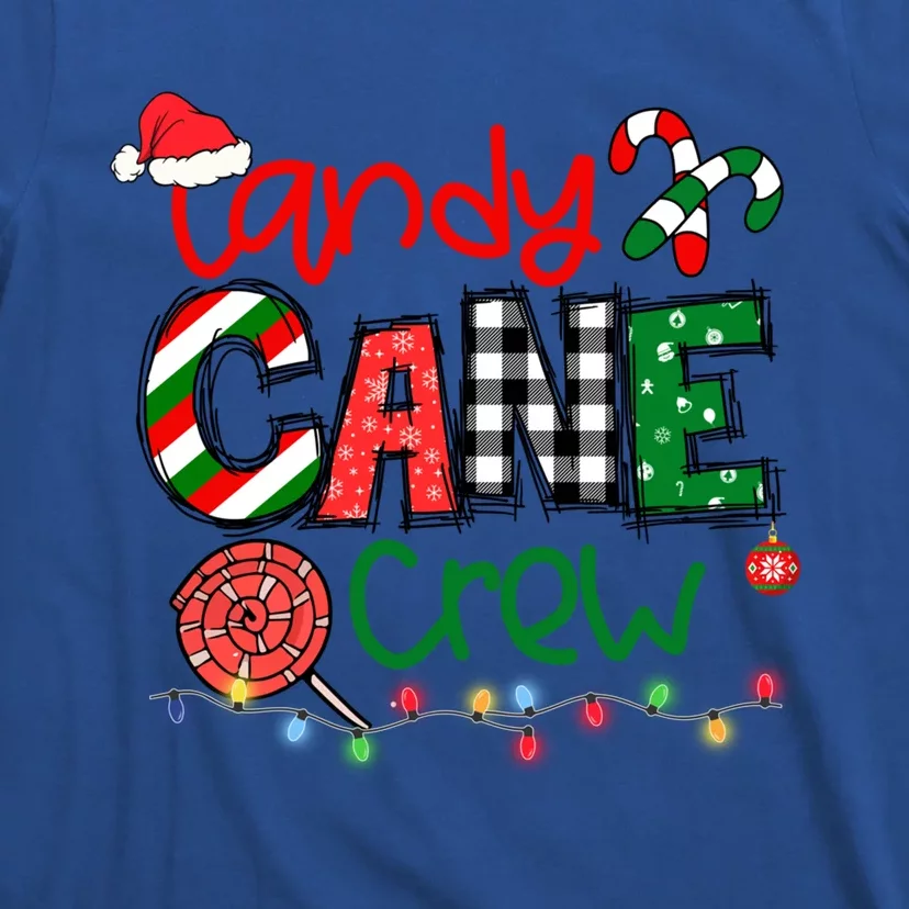 Funny Merry Christmas Candy Cane Crew Matching Family Xmas Gift T-Shirt