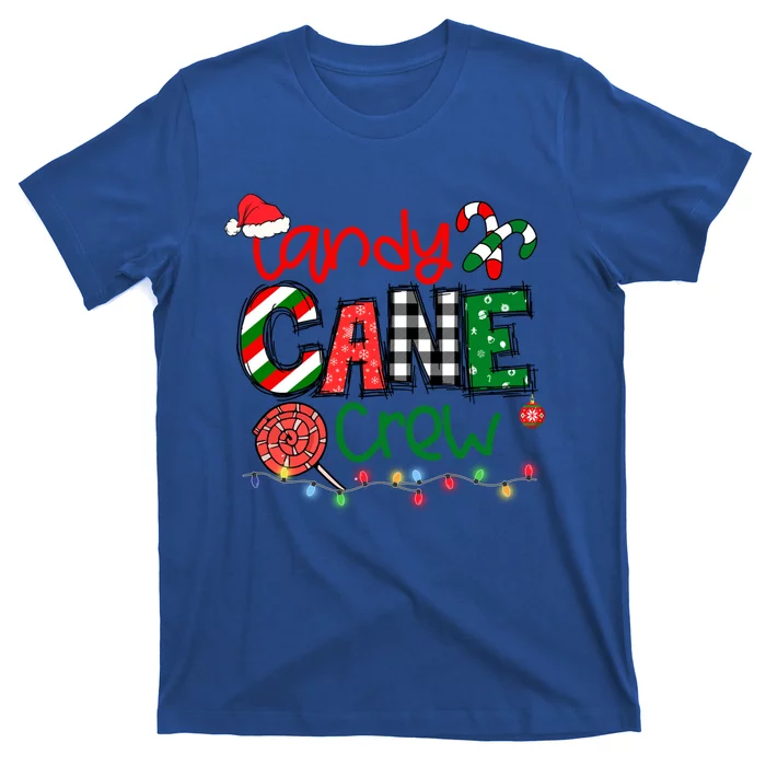 Funny Merry Christmas Candy Cane Crew Matching Family Xmas Gift T-Shirt