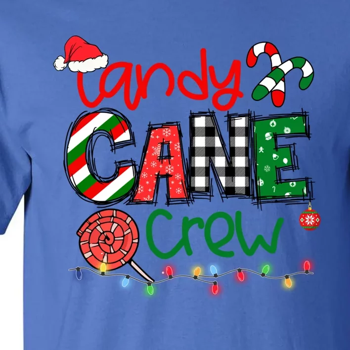 Funny Merry Christmas Candy Cane Crew Matching Family Xmas Gift Tall T-Shirt