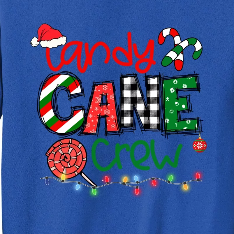 Funny Merry Christmas Candy Cane Crew Matching Family Xmas Gift Tall Sweatshirt