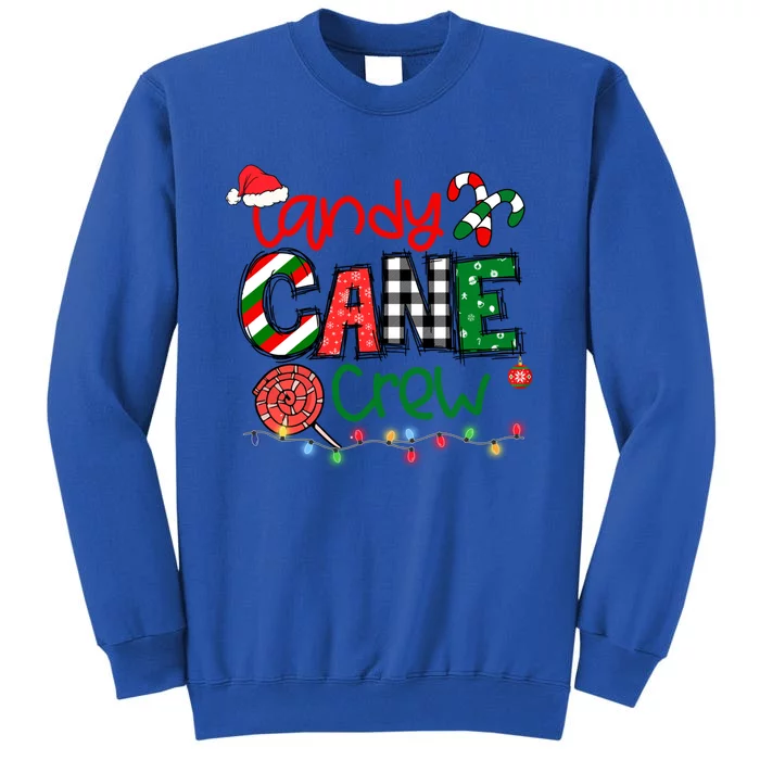 Funny Merry Christmas Candy Cane Crew Matching Family Xmas Gift Tall Sweatshirt