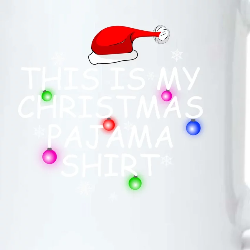 Funny Matching Christmas Present This Is My Christmas Pajama Gift Black Color Changing Mug