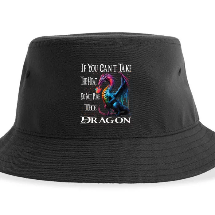 Flying Mythical Creature Cool Dragon Flame Spewing Dragon Sustainable Bucket Hat