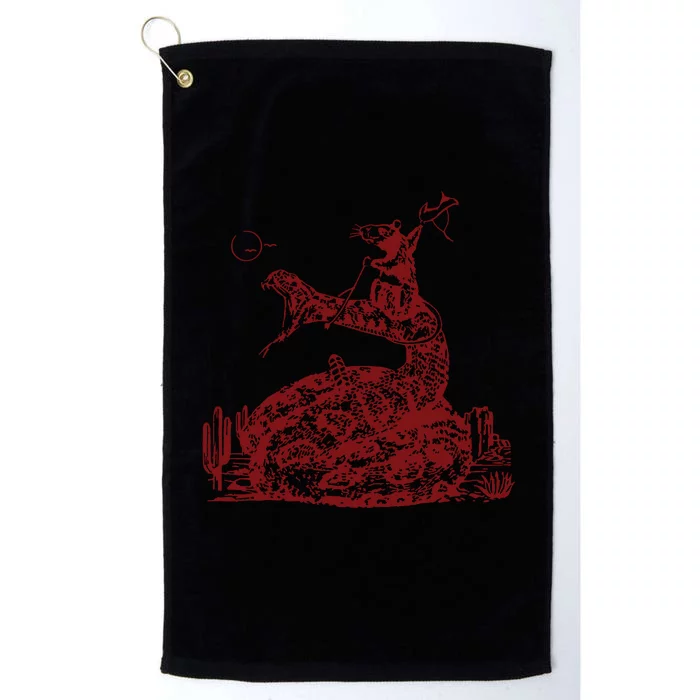 Funny Mouse Cowboy Mouse Platinum Collection Golf Towel