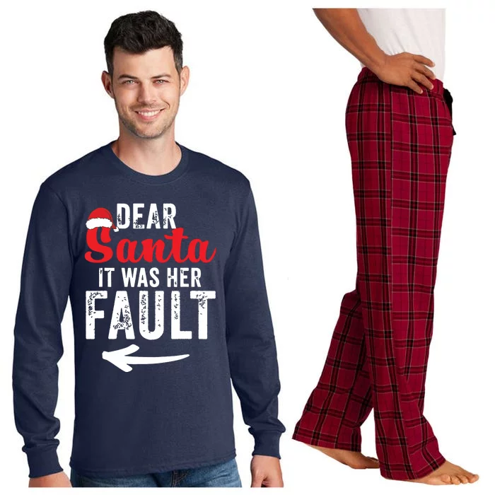 Funny Matching Couples Christmas His And Hers Long Sleeve Pajama Set