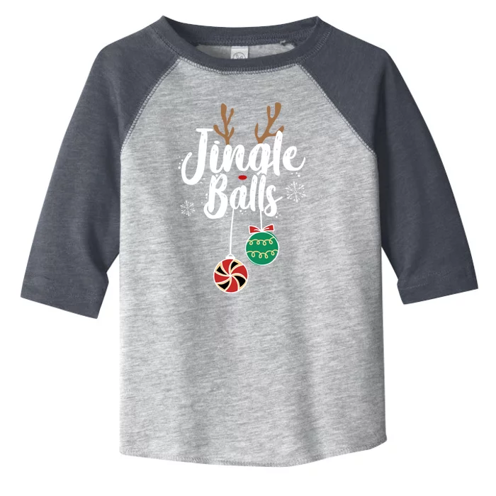 Funny Matching Christmas Couple Chestnuts Jingle Balls Gift Toddler Fine Jersey T-Shirt