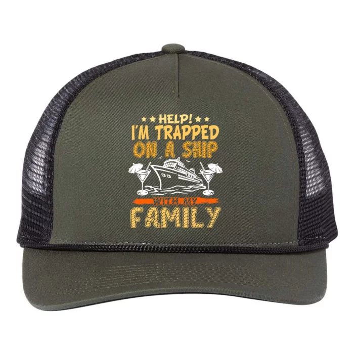 Family Matching Cruise Vacation Cruising Cruise Family Retro Rope Trucker Hat Cap