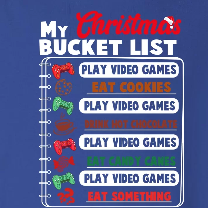 Funny My Christmas Bucket List Video Games Gamer Teens Gift Toddler Long Sleeve Shirt