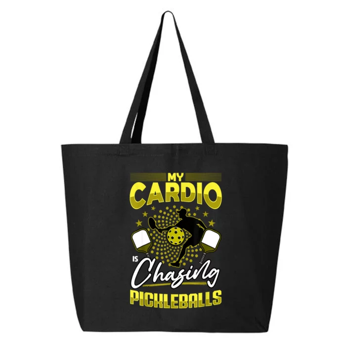 Funny My Cardio Chaging Pickleballs Cool Pickleball Fan Gift 25L Jumbo Tote