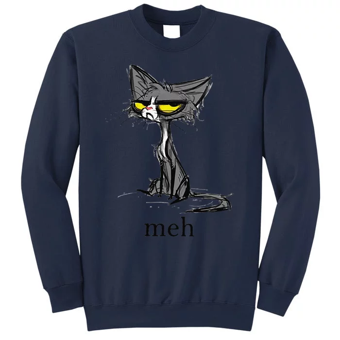 Funny Meh Cat Gift For Cat Lovers Sweatshirt