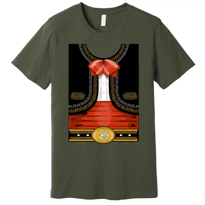 Funny Mariachi Charro Mexican Costume Premium T-Shirt