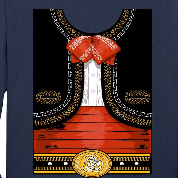 Funny Mariachi Charro Mexican Costume Tall Long Sleeve T-Shirt