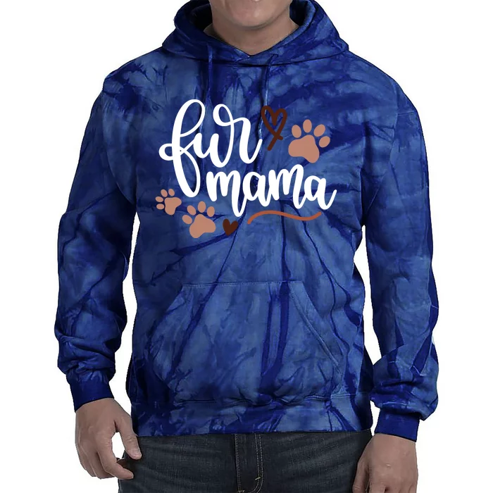 Fur Mama Cute Gift Tie Dye Hoodie