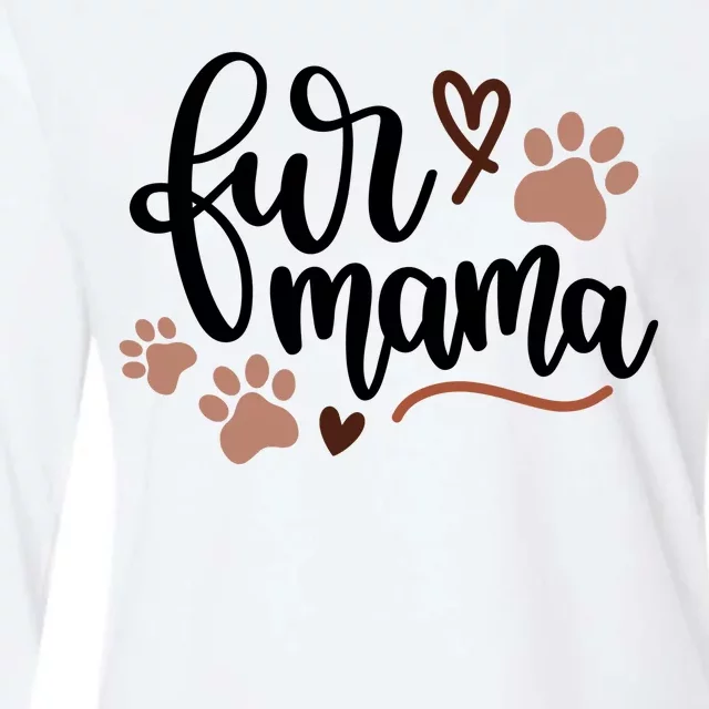 Fur Mama Cute Gift Womens Cotton Relaxed Long Sleeve T-Shirt