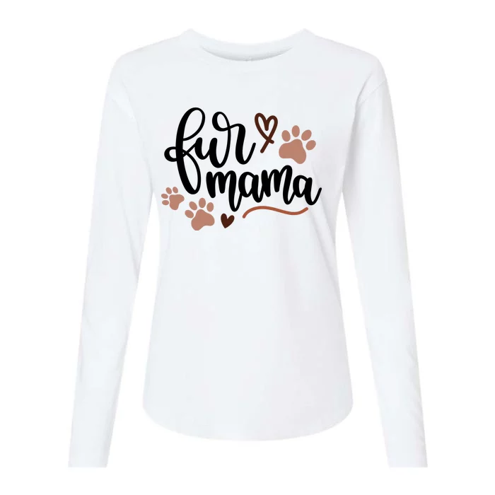 Fur Mama Cute Gift Womens Cotton Relaxed Long Sleeve T-Shirt