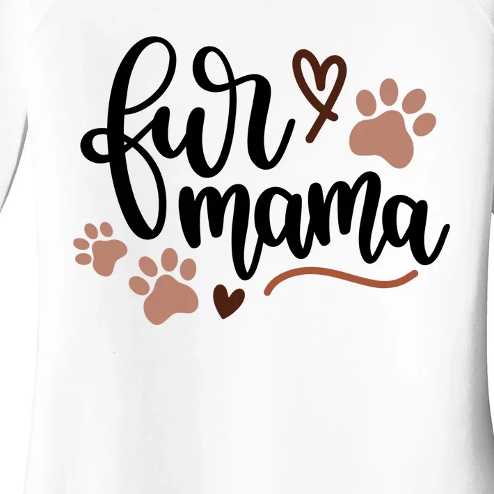 Fur Mama Cute Gift Women's Perfect Tri Tunic Long Sleeve Shirt