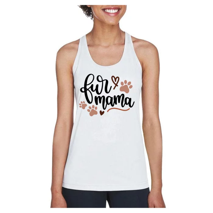 Fur Mama Cute Gift Women's Racerback Tank