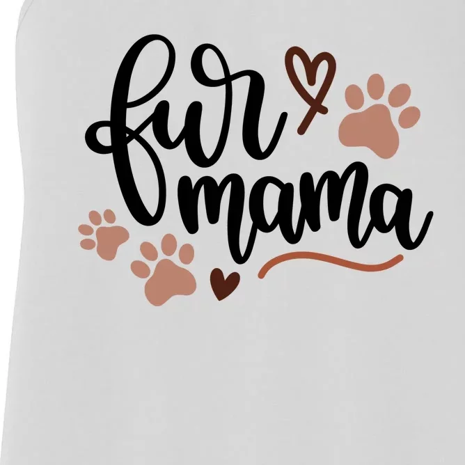 Fur Mama Cute Gift Women's Racerback Tank