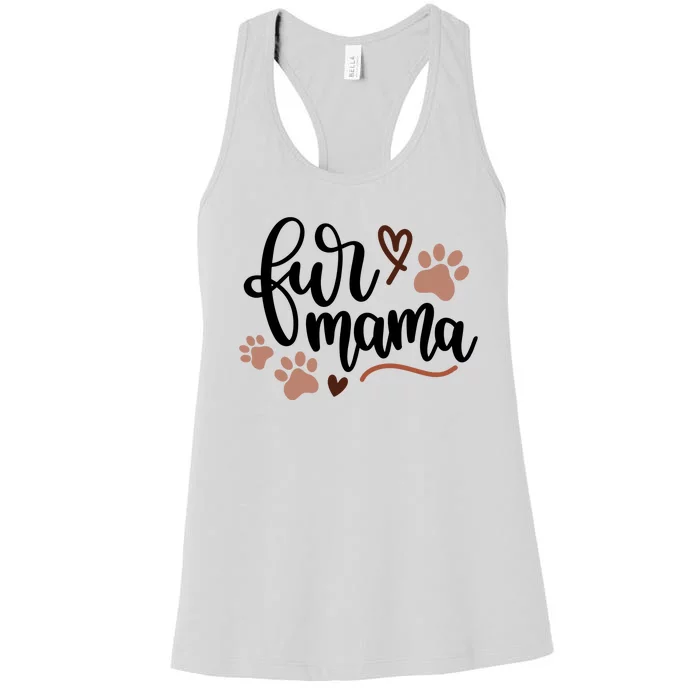 Fur Mama Cute Gift Women's Racerback Tank