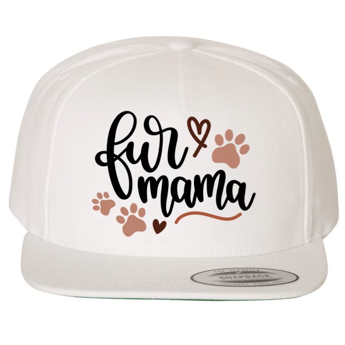 Fur Mama Cute Gift Wool Snapback Cap