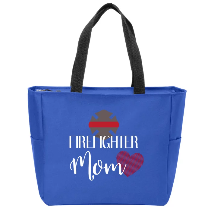 Firefighter Mom Cute Gift Mother Of Fire Or Zip Tote Bag