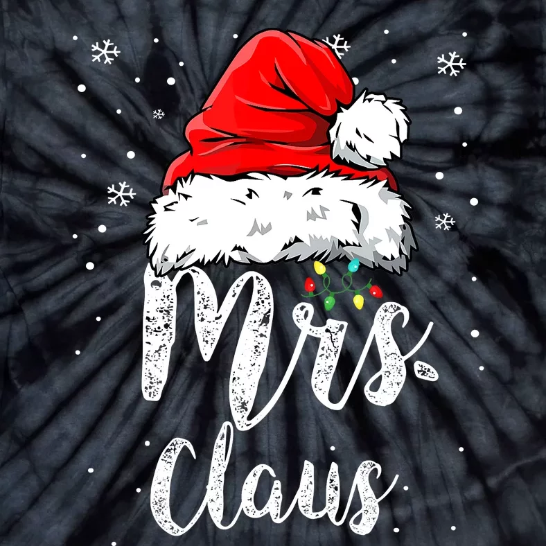 Funny Mrs Claus Santa Christmas Matching Couple Pajama Gifts Tie-Dye T-Shirt