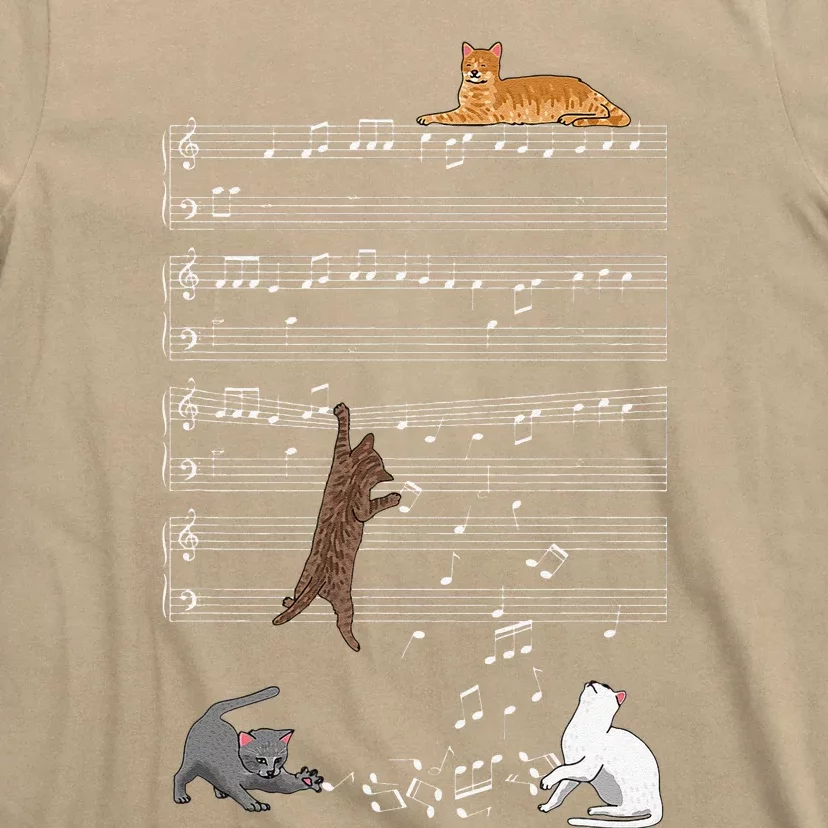 Funny Musical Cats Cat And Music Lover Cat T-Shirt