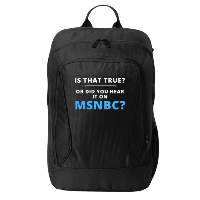 Funny MAGA Conservative Fake News City Backpack