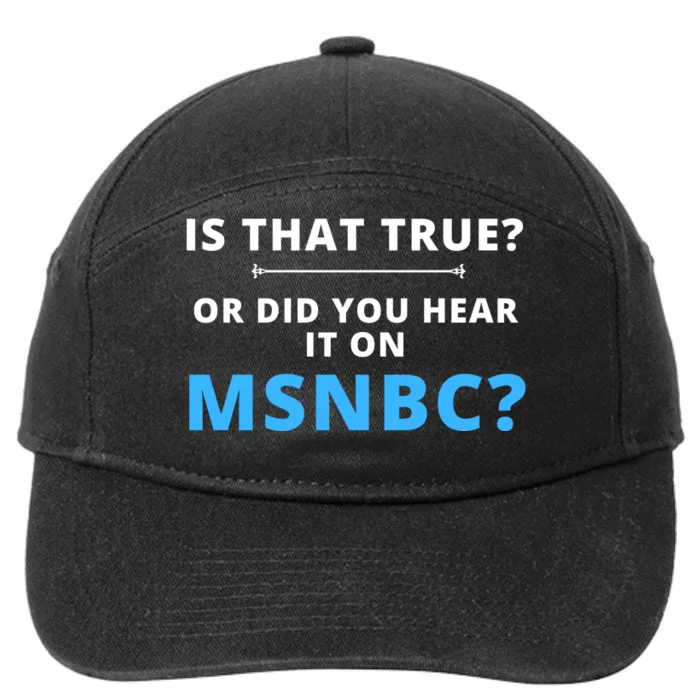 Funny MAGA Conservative Fake News 7-Panel Snapback Hat