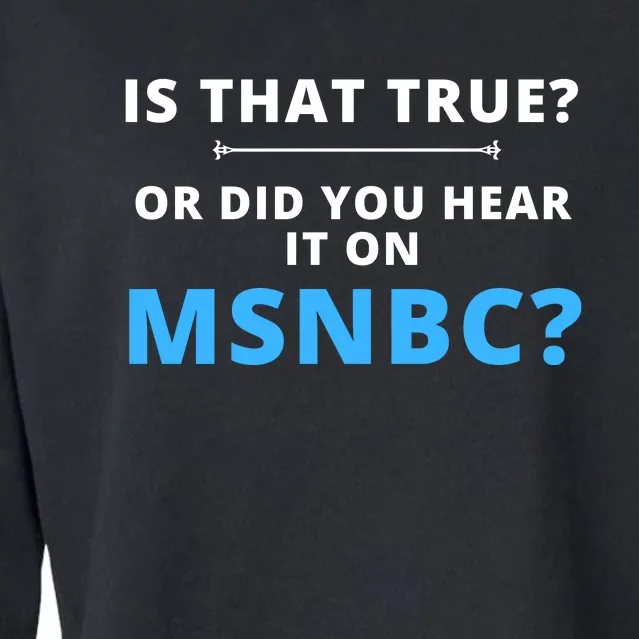 Funny MAGA Conservative Fake News Cropped Pullover Crew