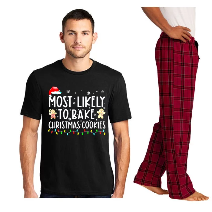 Family Matching Christmas Most Likely To Drink All The Cookies Gift Pajama Set