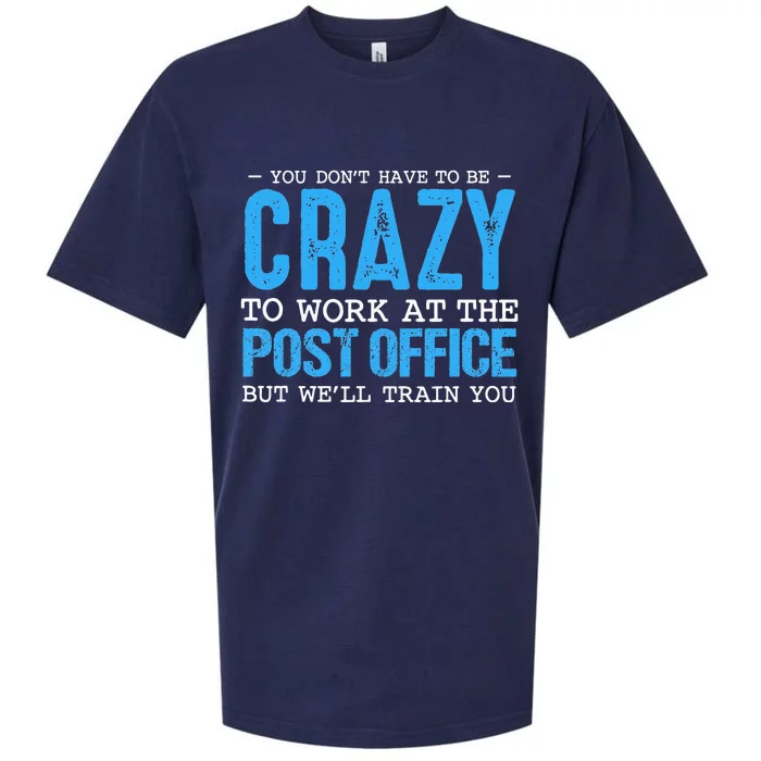 Funny Mail Carrier Postal Post Office Worker Postman Mailman Sueded Cloud Jersey T-Shirt