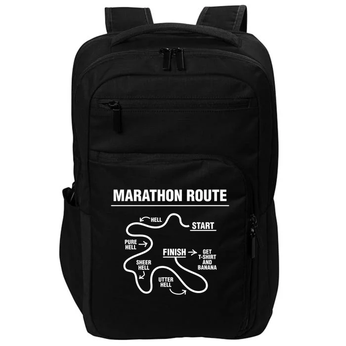 Funny Marathon Cool Gift Impact Tech Backpack