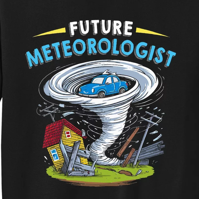 Future Meteorologist Costume Weathermen Tornado Tall Sweatshirt