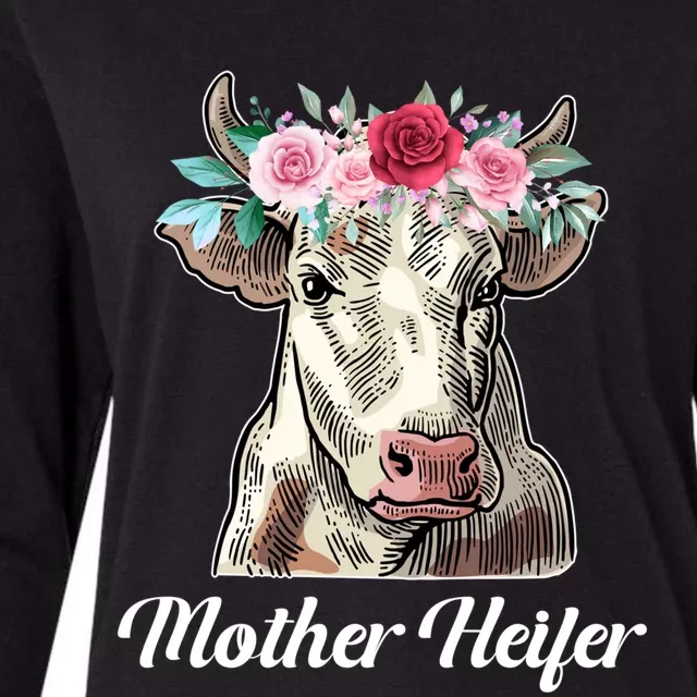 Funny Mom Cow Lover Mother Heifer Farmer Meaningful Gift Womens Cotton Relaxed Long Sleeve T-Shirt