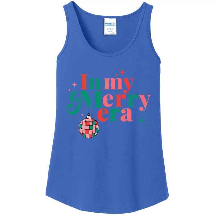 Funny Merry Christmas In My Merry Era Xmas Holiday Christmas Ladies Essential Tank