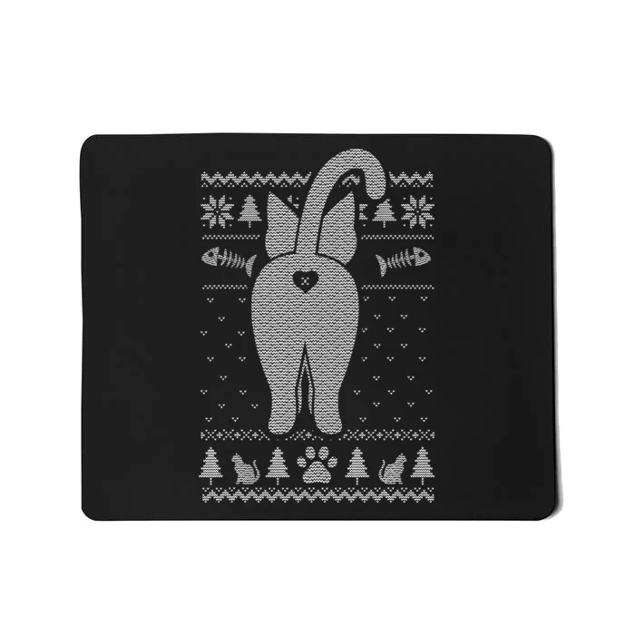 Family Matching Christmas Pajama Funny Cat Ugly Christmas Mousepad