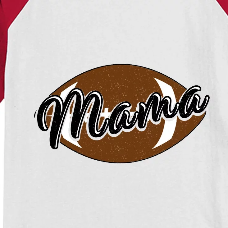 Football Mama, Cute Pee Wee League Mom Tee Kids Colorblock Raglan Jersey