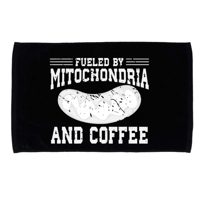 Funny Mitochondria Coffee Gift Biology Microfiber Hand Towel