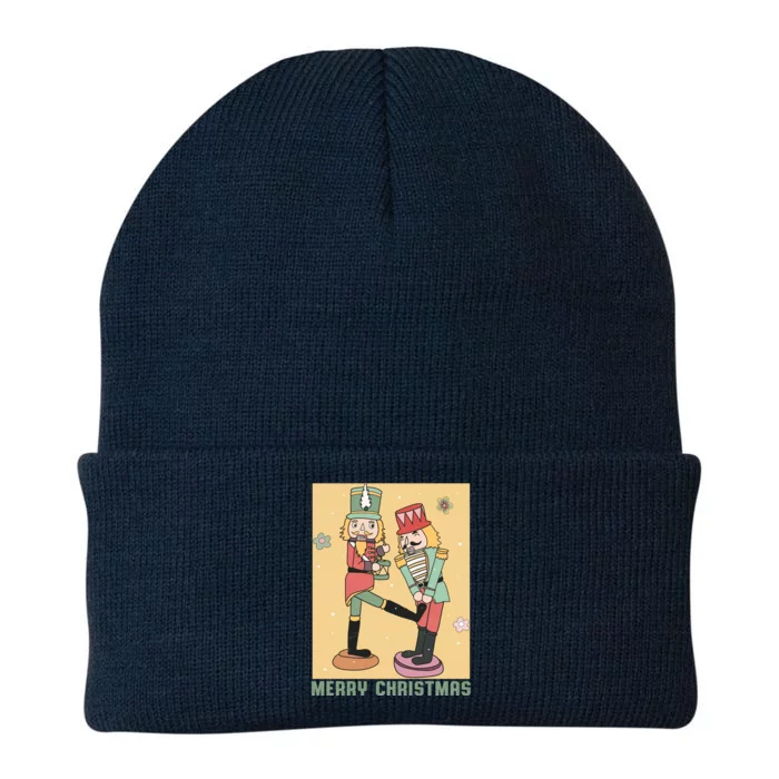 Funny Merry Christmas Nut Cracker Getting Nut Cracked Knit Cap Winter Beanie