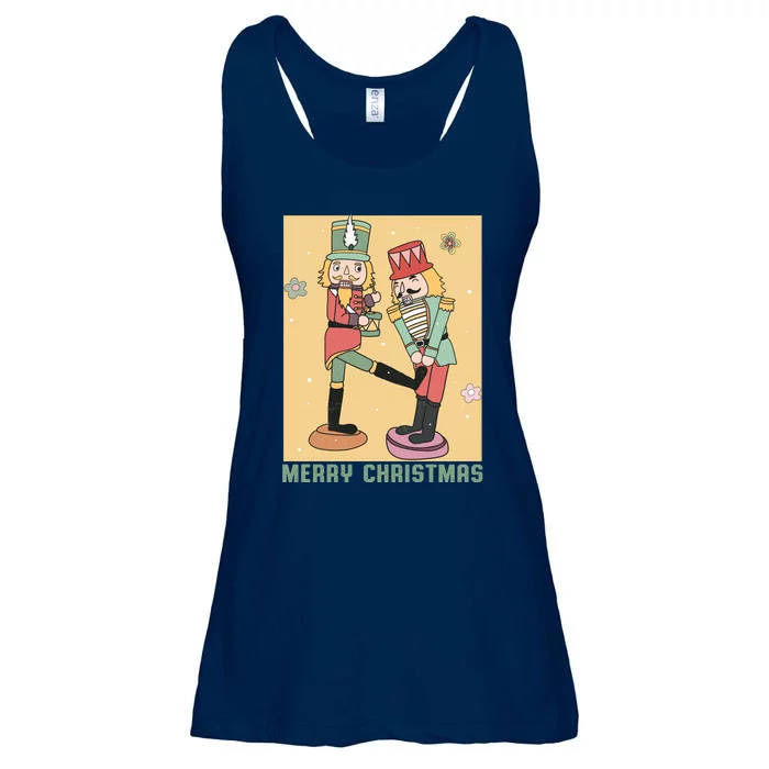 Funny Merry Christmas Nut Cracker Getting Nut Cracked Ladies Essential Flowy Tank